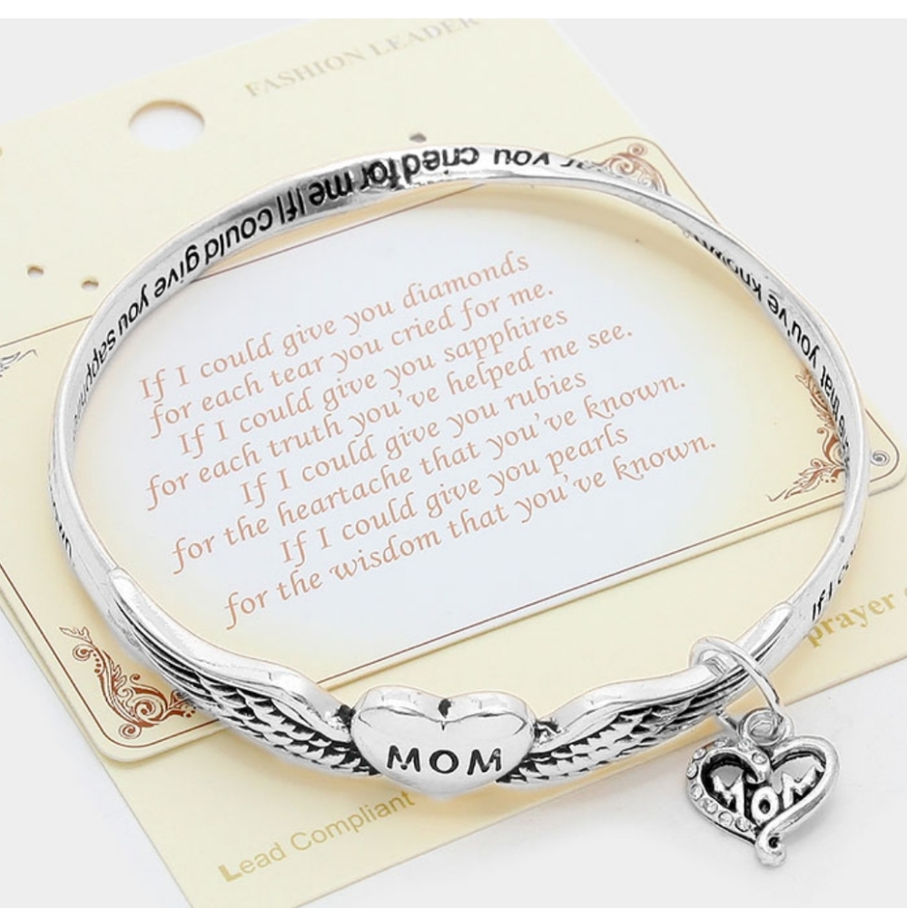Inspirational mom bracelet